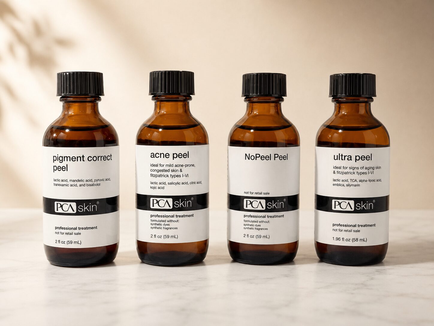 PCA SKIN professional chemical peel products used at Skinversity Chicago